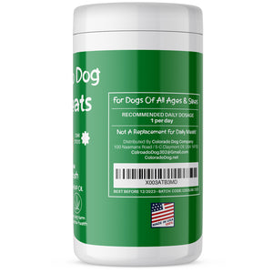 Colorado Dog Dental Dog Treats - with Coconut Oil, Spirulina and Hemp – Compare Ingredients & Cost – a 100% Natural, Effective Dog Dental Chew, Not a Fake Dog Toothbrush
