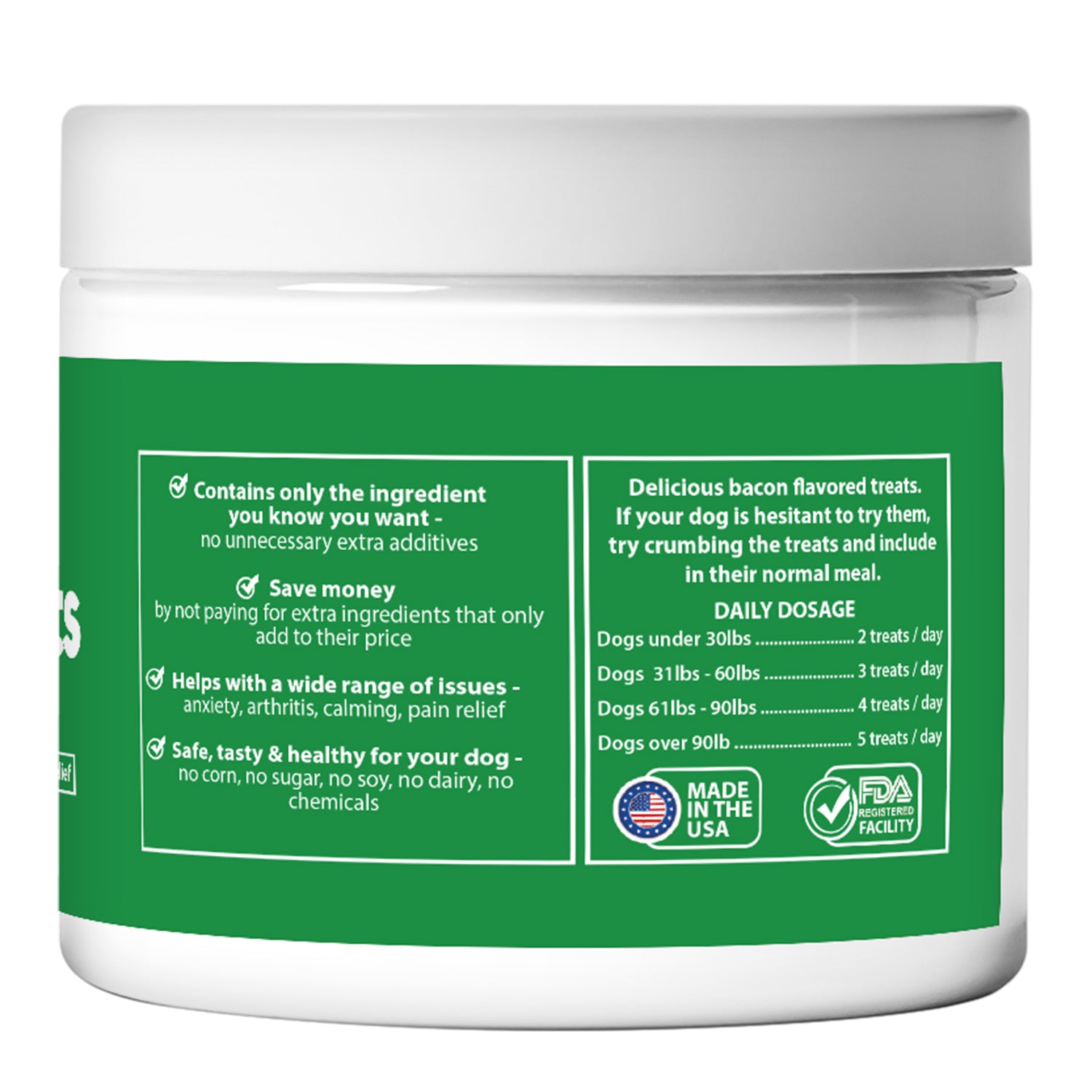 Hemp Dog Treats by Colorado Dog - 120 Count - Calming Chews for Dogs – for Dog Anxiety, Dog Pain, Dog Arthritis, Dog Digestion – Compare Hemp Amounts – 350mg of Hemp per Treat